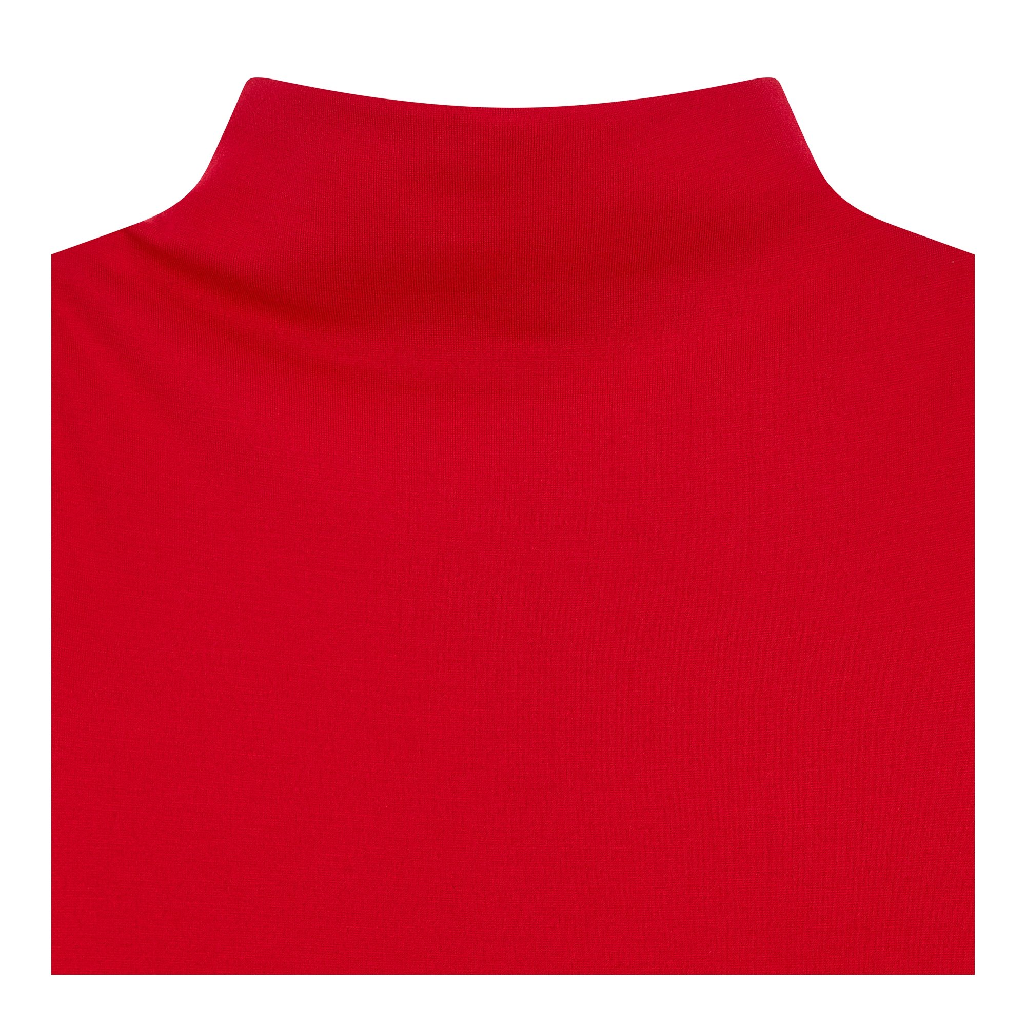 여성 하프넥 컷 어웨이 숄더 티셔츠